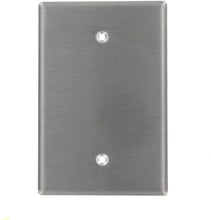 Load image into Gallery viewer, Leviton 84114-40 1-Gang No Device Blank Wallplate, Oversized, Device Mount