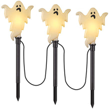 Load image into Gallery viewer, Gemmy Lightshow Flickering Ghosts Halloween Pathway Markers (3-Count)