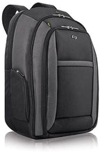 Load image into Gallery viewer, Solo Metropolitan 16" Laptop Backpack with Removable Sleeve, Black/Grey