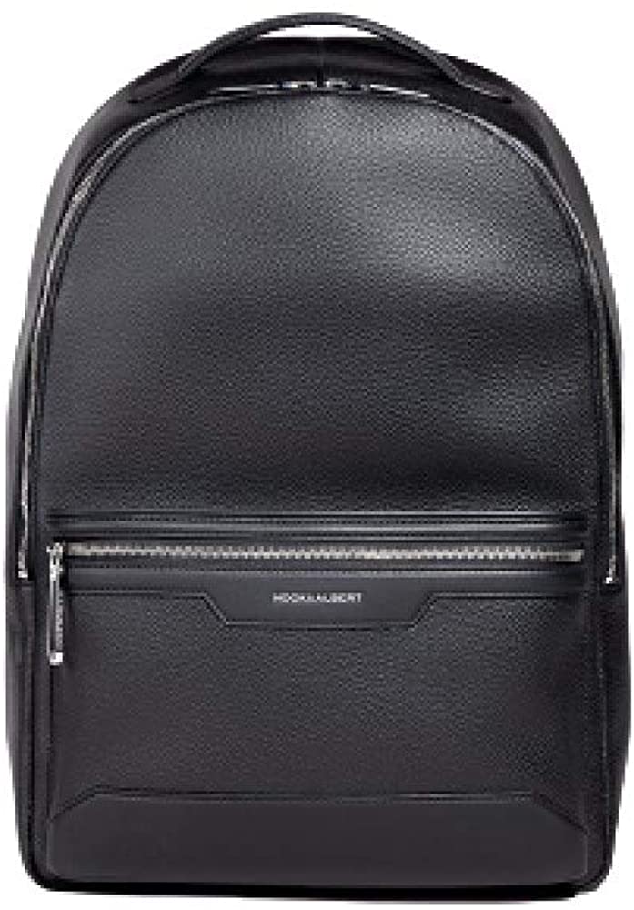 Hook & Albert Black Leather Work Backpack