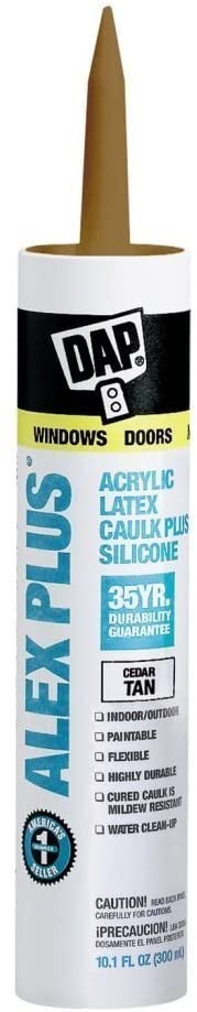 Dap+18122+11+Oz+Cedar+Tan+Alex+Plus+Acrylic+Latex+Caulk+With+Silicone
