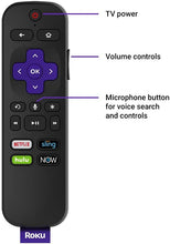 Load image into Gallery viewer, Roku Streaming Stick | Portable; Power-Packed Streaming Device with Voice Remote with Buttons for TV Power and Volume (2018)