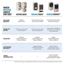 Load image into Gallery viewer, Schlage Touch Century Deadbolt (Matte Black) BE375 CEN 622