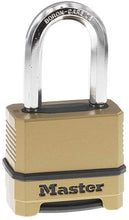 Load image into Gallery viewer, Master Lock M175XDLF Heavy Duty Outdoor Combination Lock, 1-1/2 in. Shackle, Brass Finish