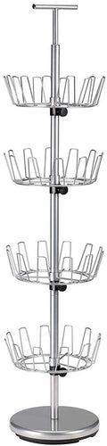 Household Essentials Revolving 4 Tier Shoe Tree