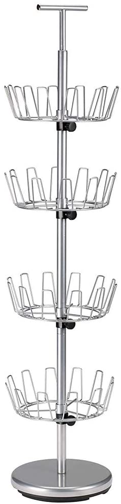 Household Essentials Revolving 4 Tier Shoe Tree