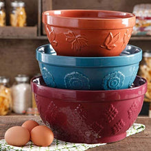 Load image into Gallery viewer, 3-Piece, Cornucopia Mixing Bowl Set, The Pioneer Woman