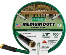Load image into Gallery viewer, Flexon 100&#39; Medium-Duty 5/8&quot; Garden Hose, Green