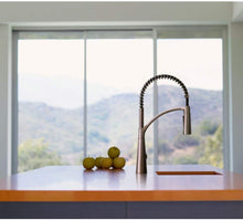 Load image into Gallery viewer, Glacier Bay Brenner Commercial Style Single-Handle Pull-Down Sprayer Kitchen Faucet in Stainless Finish