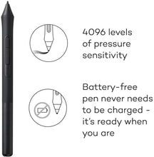 Load image into Gallery viewer, Wacom CTL4100 Intuos Graphics Drawing Tablet with 3 Bonus Software Included, 7.9"x 6.3", Black
