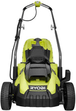 Load image into Gallery viewer, RYOBI P1140S-4X 13 in. ONE+ 18-Volt Lithium-Ion Cordless Battery Walk Behind Push Lawn Mower &amp; Leaf Blower- 4.0 Ah Battery/Charger
