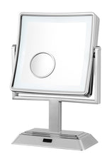 Load image into Gallery viewer, Conair Double Sided Cordless Rechargeable LED Lighted Makeup Mirror, Polished Chrome Finish
