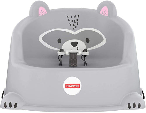 Fisher-Price Hungry Raccoon Booster Seat, Portable Toddler Chair