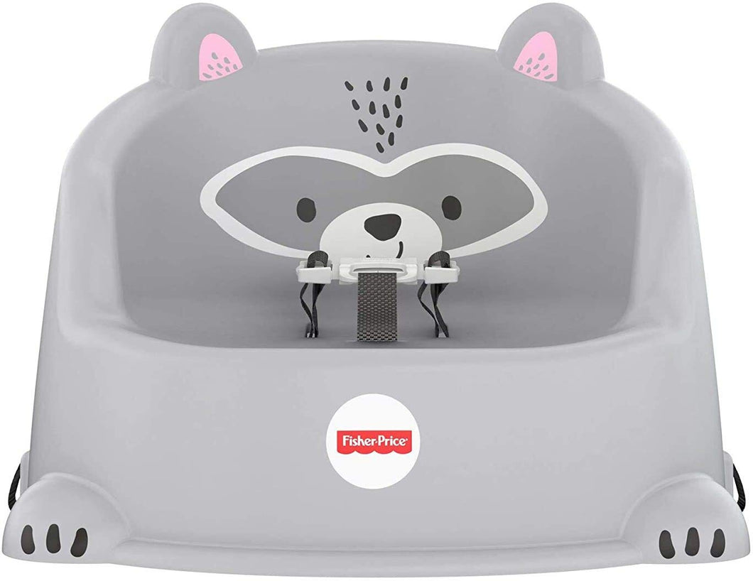 Fisher-Price Hungry Raccoon Booster Seat, Portable Toddler Chair
