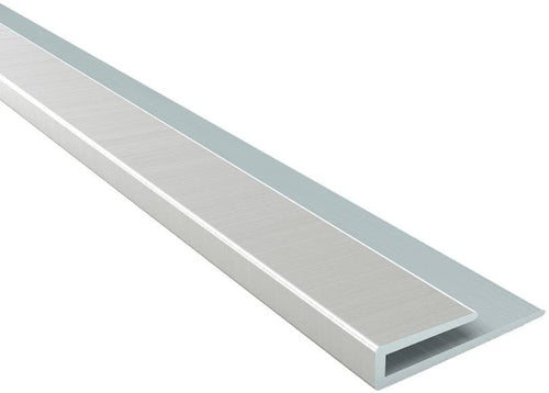 Fasade 4-Foot J-Trim Brushed Nickel
