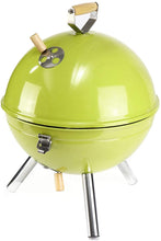 Load image into Gallery viewer, TWWT Round Kettle Charcoal Grill Premium Charcoal Stove Portable Iron BBQ Barbecue Grills w/Vent Patio Garden Indoor Outdoor Camping Cooking,Green