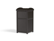 Load image into Gallery viewer, Suncast 33 Gallon Outdoor Trash Hideaway with Lid