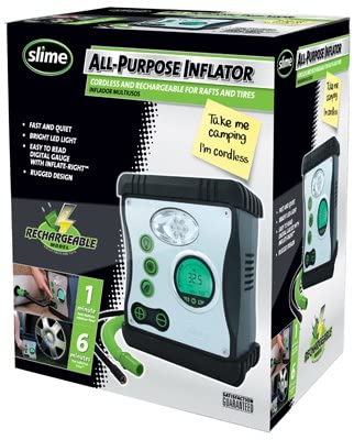 Itw Global Brands 40028 Cordless Tire Inflator + LED Light, Automatic Shut Off, 12-Volt - Quantity 2