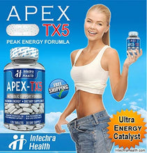 Load image into Gallery viewer, APEX-TX5 Weight Management Dietary Supplement 120 White Blue Red Speck Tablets Made in the USA Highest Professional Quality
