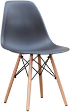 Load image into Gallery viewer, Fine Mod Imports Wood Leg Dining Side Chair, Black, Set of 2