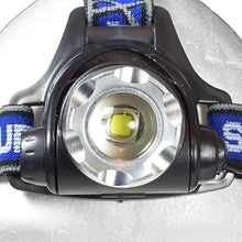 Load image into Gallery viewer, Police Security Elite Blackout Headlamp - T6 LED - 615 Lumen - 7 Hour Battery Life - Camping, Walking, Fishing - Weather Resistant - Strong and Durable - High/Low/Flash
