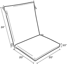 Load image into Gallery viewer, Arden Selections Onyx Cebu Outdoor Dining Chair Cushion