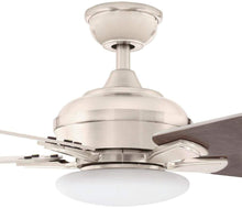 Load image into Gallery viewer, Benson 44 in. LED Brushed Nickel Ceiling Fan with Light and Remote Control