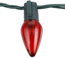 Load image into Gallery viewer, Home Accents Holiday 25 ft. 25-Light LED Red C9 Super Bright String Light TY417-1915R