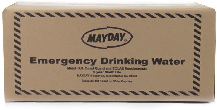 73011 Mayday Pouch Water 4.225 Oz/125Ml 100 Pack, clear