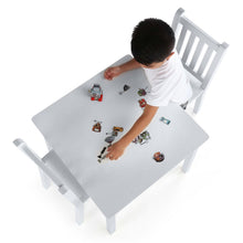 Load image into Gallery viewer, Tot Tutors Kids Wood Table and 2 Chairs Set, White (Daylight)