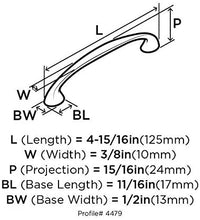 Load image into Gallery viewer, Amerock Contemporary Classics Pull Tele Satin Nickel