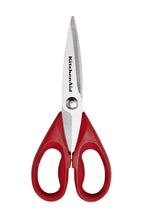 Load image into Gallery viewer, KitchenAid KC351OHERA Multi-Purpose Scissors Stainless Steel Kitchen Shears with Blade Cover and Soft Grip Handles, Red