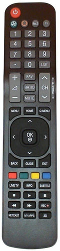 Insignia - Replacement Remote for LG TVs - Black