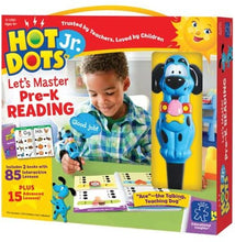 Load image into Gallery viewer, Educational Insights Hot Dots Jr. Let&#39;s Master Pre-K Reading Set with Ace Pen, Ages 4 and Up, (100 Self-Checking Lessons)