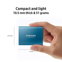 Load image into Gallery viewer, Samsung T5 Portable SSD - 500GB - USB 3.1 External SSD (MU-PA500B/AM)
