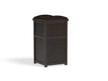 Load image into Gallery viewer, Suncast 33 Gallon Outdoor Trash Hideaway with Lid