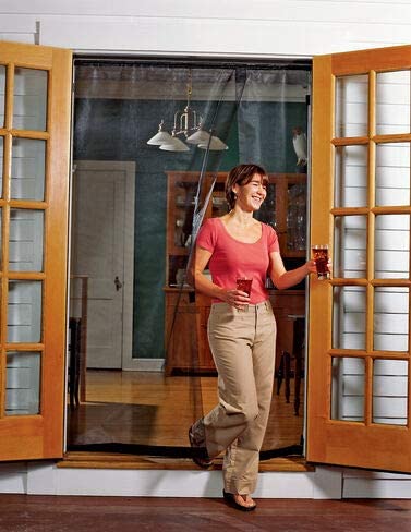 Gardener's Supply Company Reversible Screen for French Door with Side Opening, fits Openings from 59