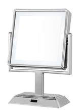 Load image into Gallery viewer, Conair Double Sided Cordless Rechargeable LED Lighted Makeup Mirror, Polished Chrome Finish