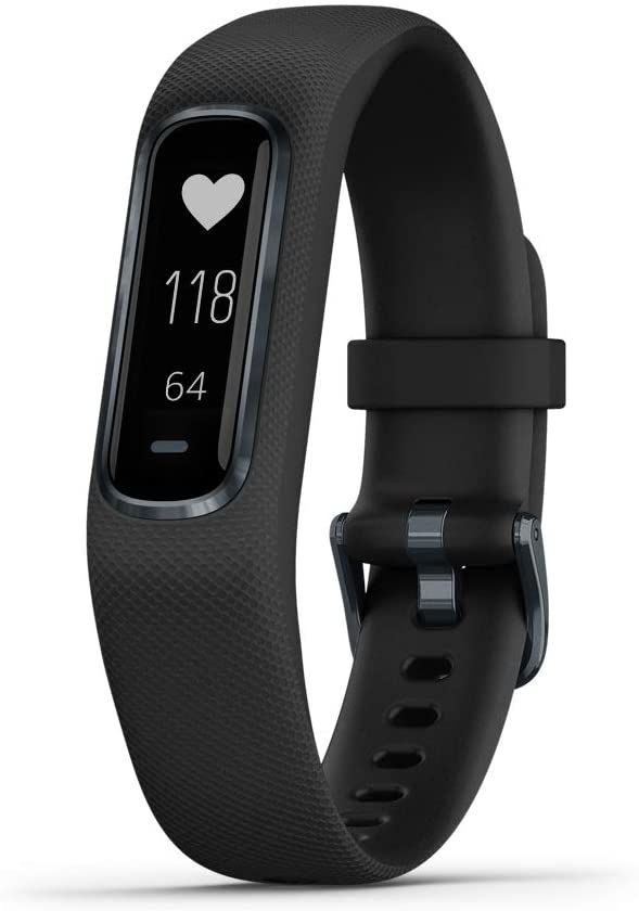 Garmin vivosmart 4, Activity and Fitness Tracker w/ Pulse Ox and Heart Rate Monitor, Black
