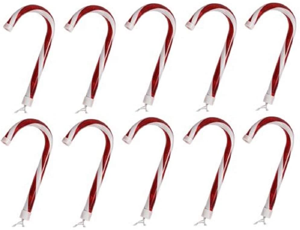Candy Cane Stake Lights 10'' Christmas Lawn Decor Set of 8