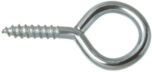 Everbilt #4 Zinc-Plated Steel Screw Eye (25-Pack)
