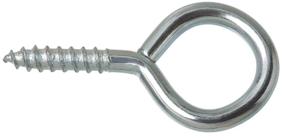 Everbilt #4 Zinc-Plated Steel Screw Eye (25-Pack)