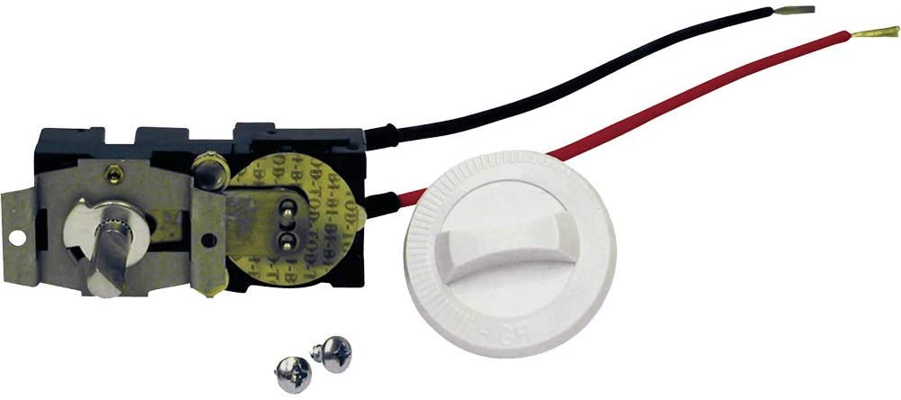 Cadet Single Pole Built-in Thermostat Kit for Com-Pak Heaters (Model: CTT1W), 22 Amp, White