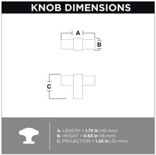 Load image into Gallery viewer, Liberty Artesia 1-3/4 in. Champagne Bronze Bar Cabinet Knob (10-Pack)