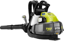 Load image into Gallery viewer, Ryobi 175 MPH 760 CFM 38cc 2-Cycle Gas Backpack Leaf Blower with Variable Speed Trigger