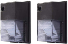 Load image into Gallery viewer, Commercial Electric 200-Watt Equivalent Integrated LED Bronze Outdoor Wall Pack Light, 4000K (2-Pack)