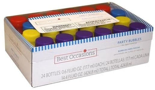 Bubble Bottles and Wands Party Favors - 24 Count