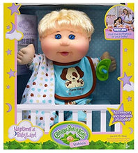 Load image into Gallery viewer, Cabbage Patch Kids 12.5&quot; Naptime Babies - Blonde Hair/Blue Eye Boy Baby Doll (Dog Jumper Fashion)