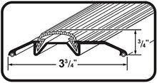Load image into Gallery viewer, Low 3-3/4" Wide Aluminum Door Threshold with Vinyl Seal - #99025