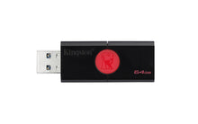 Load image into Gallery viewer, Kingston Digital DT106/64GB USB 3.0 DataTraveler 106 Flash Drive Type-A USB Memory Stick backwards compatible with 2.0 USB up to 100 MB/s